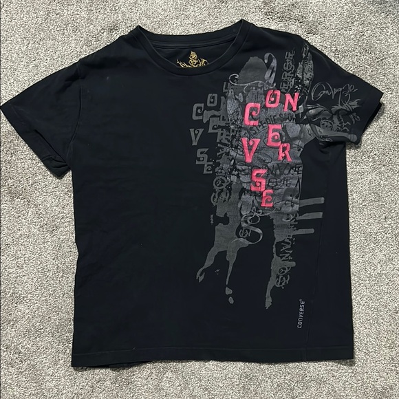 RARE Vintage Converse Black Shirt - Picture 1 of 3